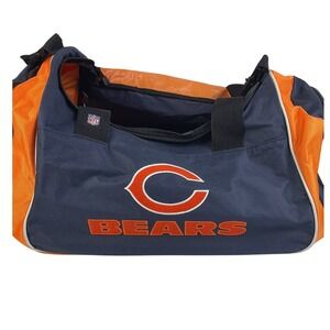 Chicago Bears NFL Duffel Bag Navy Orange Gym Travel Equipment Bag